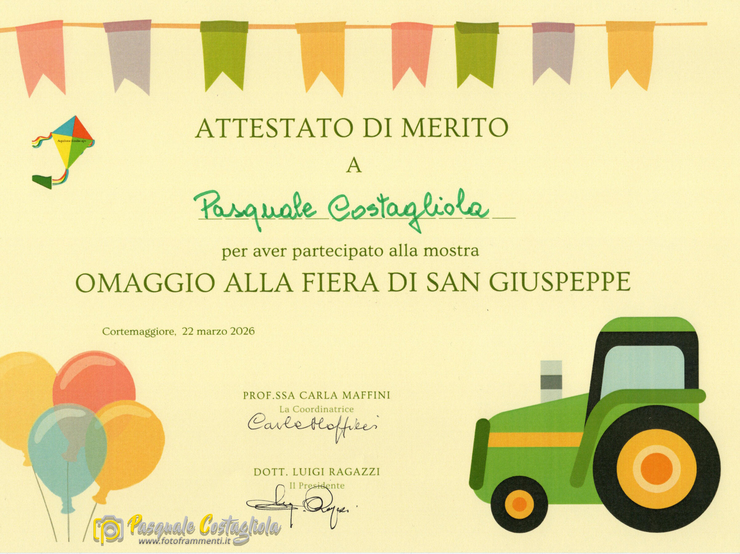 Attestato di merito