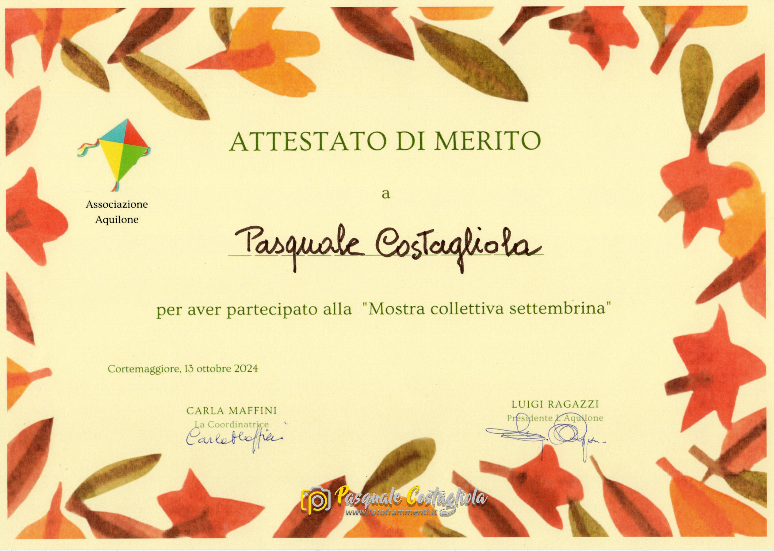 Attestato di merito