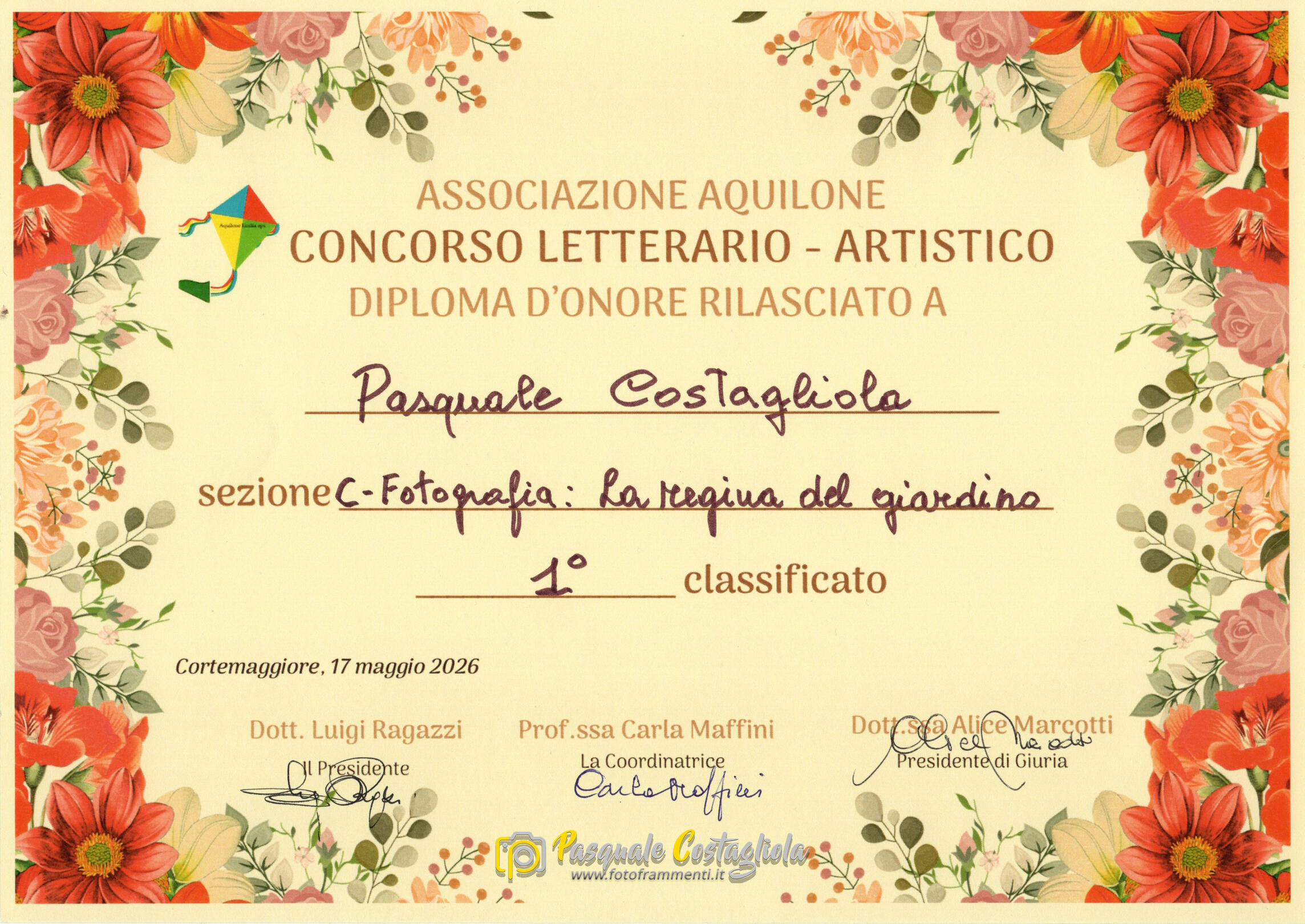 Diploma d'onore